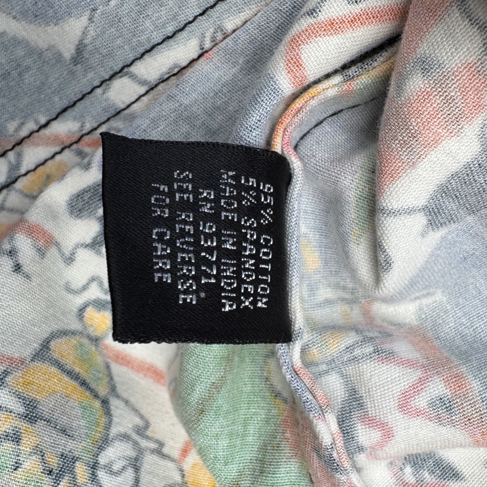 VTG Mirror Image Women's XL Abstract Print Button Up Jacket Made in India - Picture 6 of 10